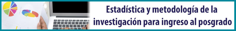 Banner - P2024001 Estadística y metodología de la investigación para ingreso al posgrado